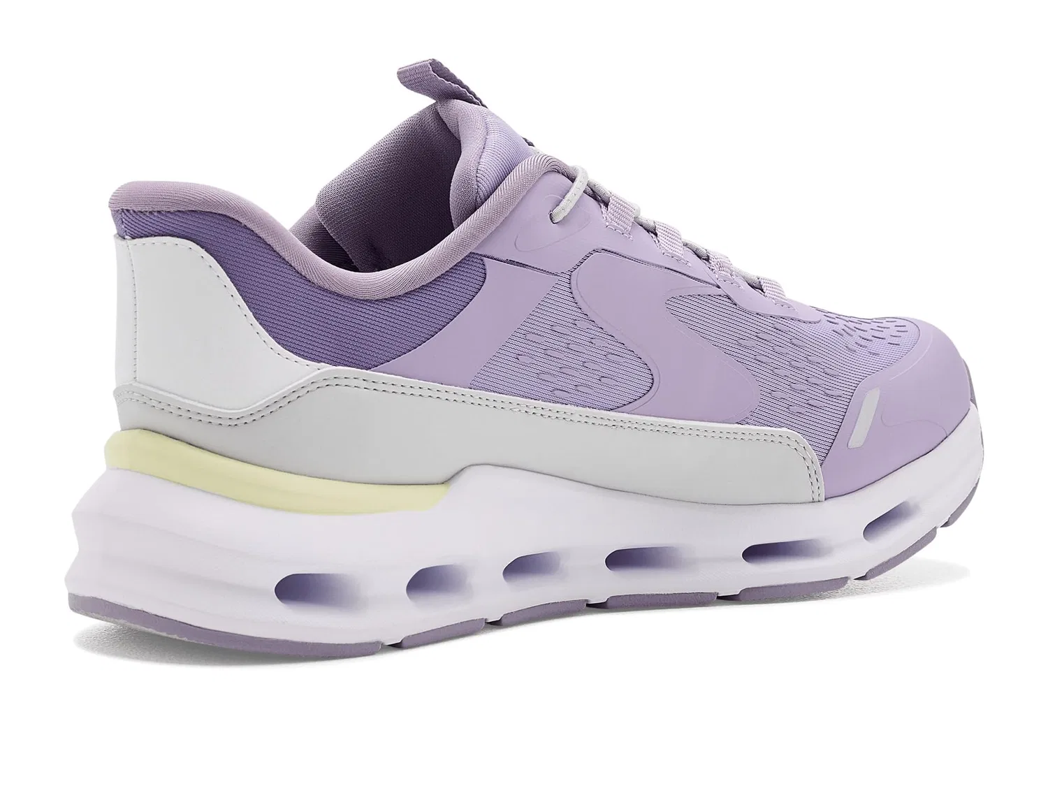 Детские кроссовки для мальчиков со шнурками Skechers Glide-Step + View Wool Slip-in Trainer, Lavender Multicolor — фото 3