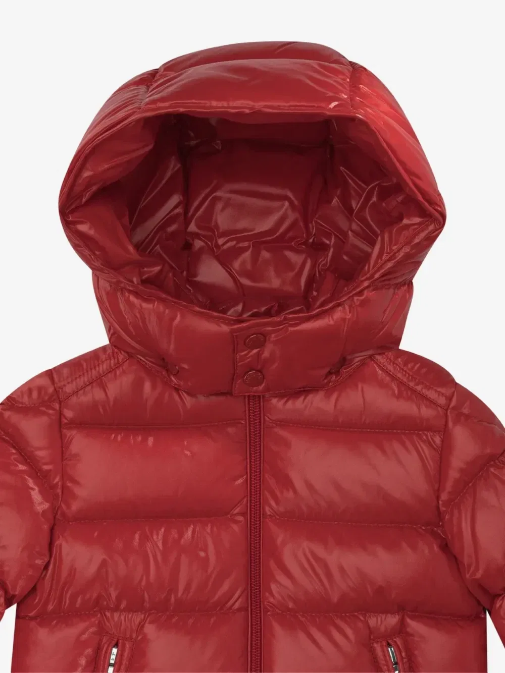 Пуховик Maya с капюшоном Moncler Enfant, красный — фото 3