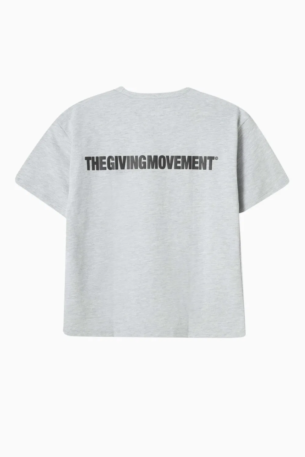 Футболка оверсайз из органического хлопка The Giving Movement, серый — фото 2