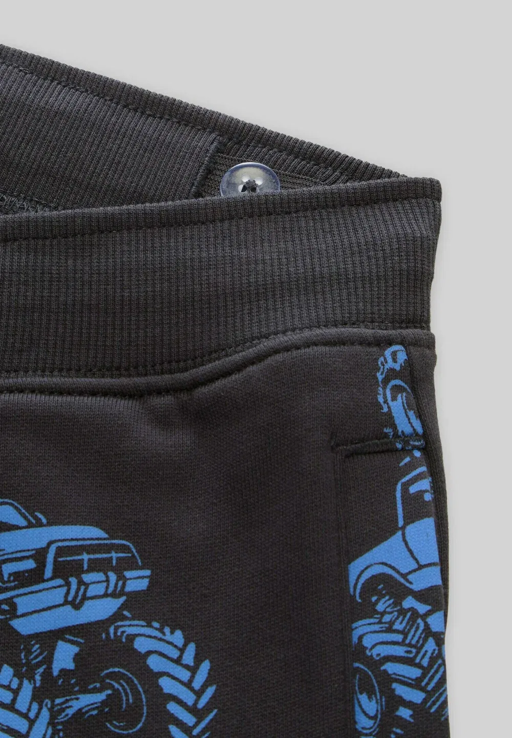 Базовые спортивные штаны Hosen & Chino mit Muster - спортивные штаны Tom Tailor, Grey Blue Monster Truck Design — фото 3