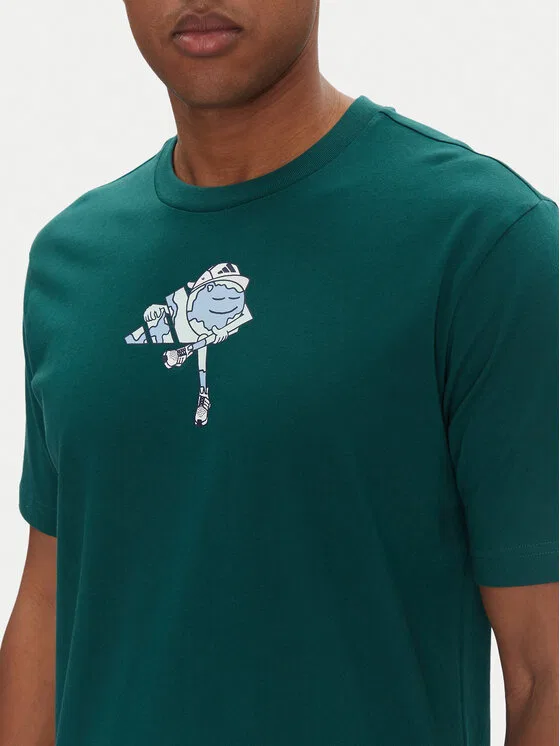 Футболка regular fit Earth Day Graphic Adidas, зеленый — фото 4