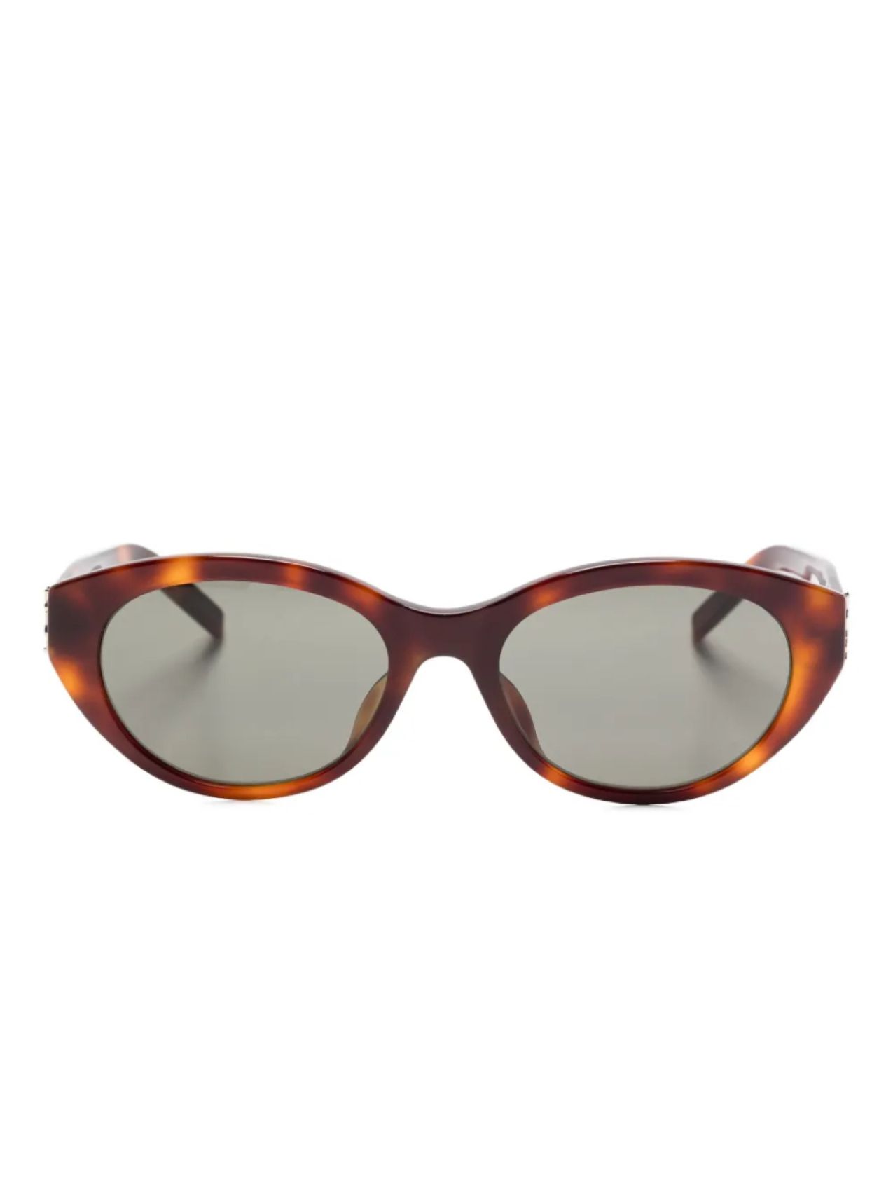 

Солнцезащитные очки Saint Laurent Eyewear в овальной оправе, коричневый