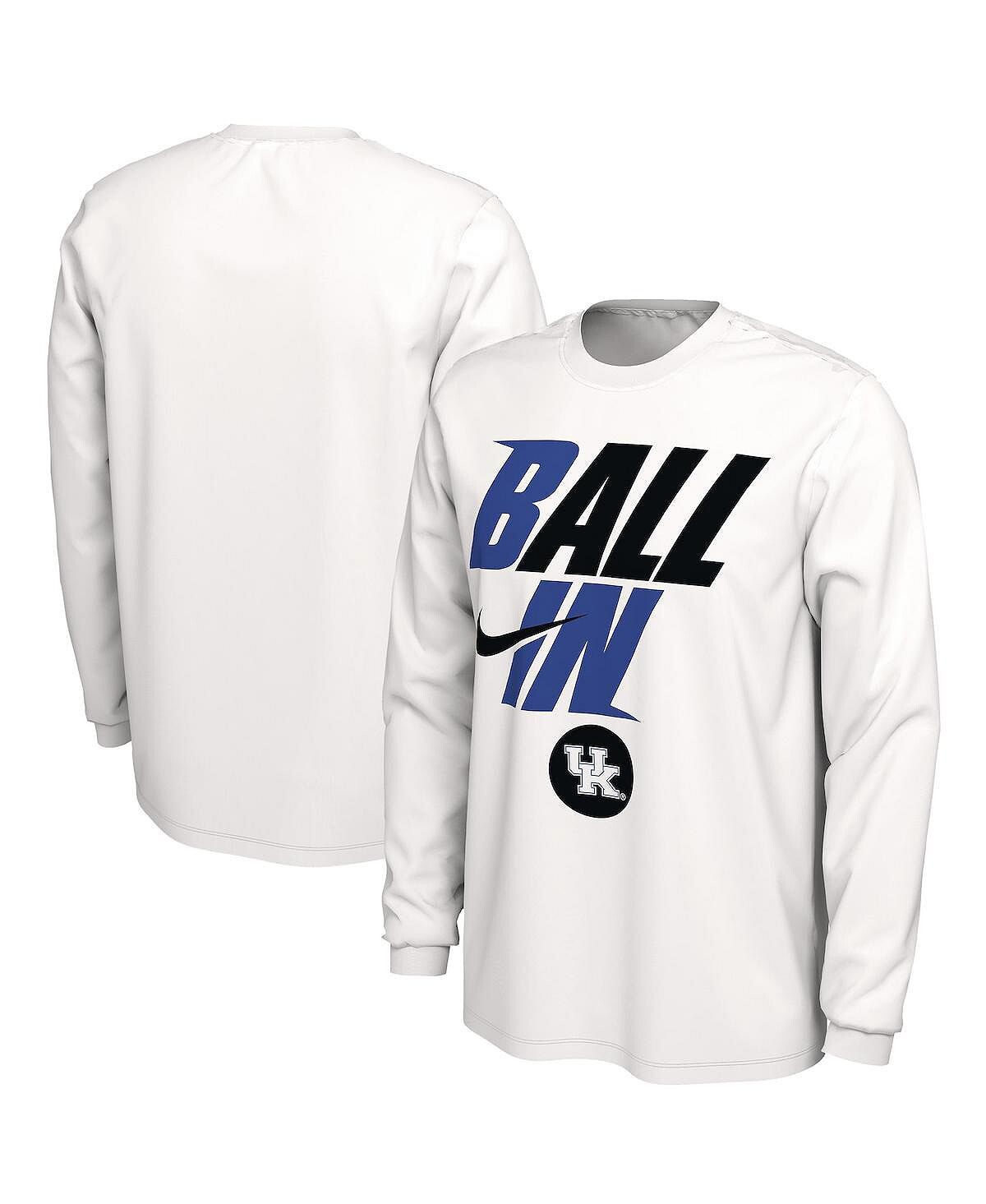 

Футболка с длинным рукавом Nike Kentucky Wildcats Ball In Bench, белый