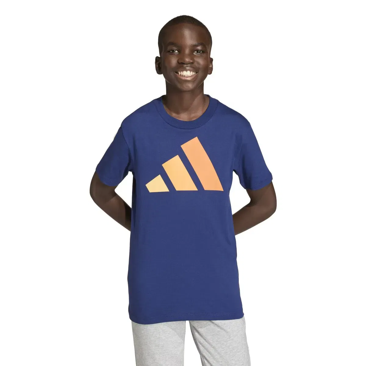 Детская футболка хлопковая adidas, Azul