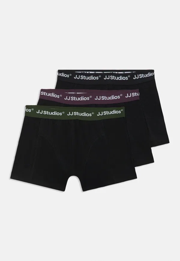 Комплект из 3 трусов для подростков - трусы Jack & Jones Junior, черный