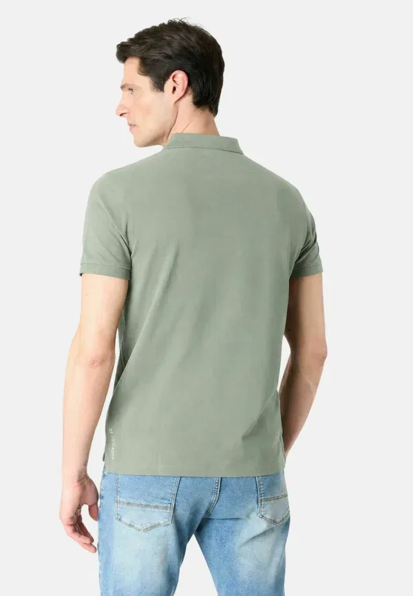 Поло из хлопка King polo m/m, U.S. Polo Assn., Verde Salvia, зеленый — фото 3