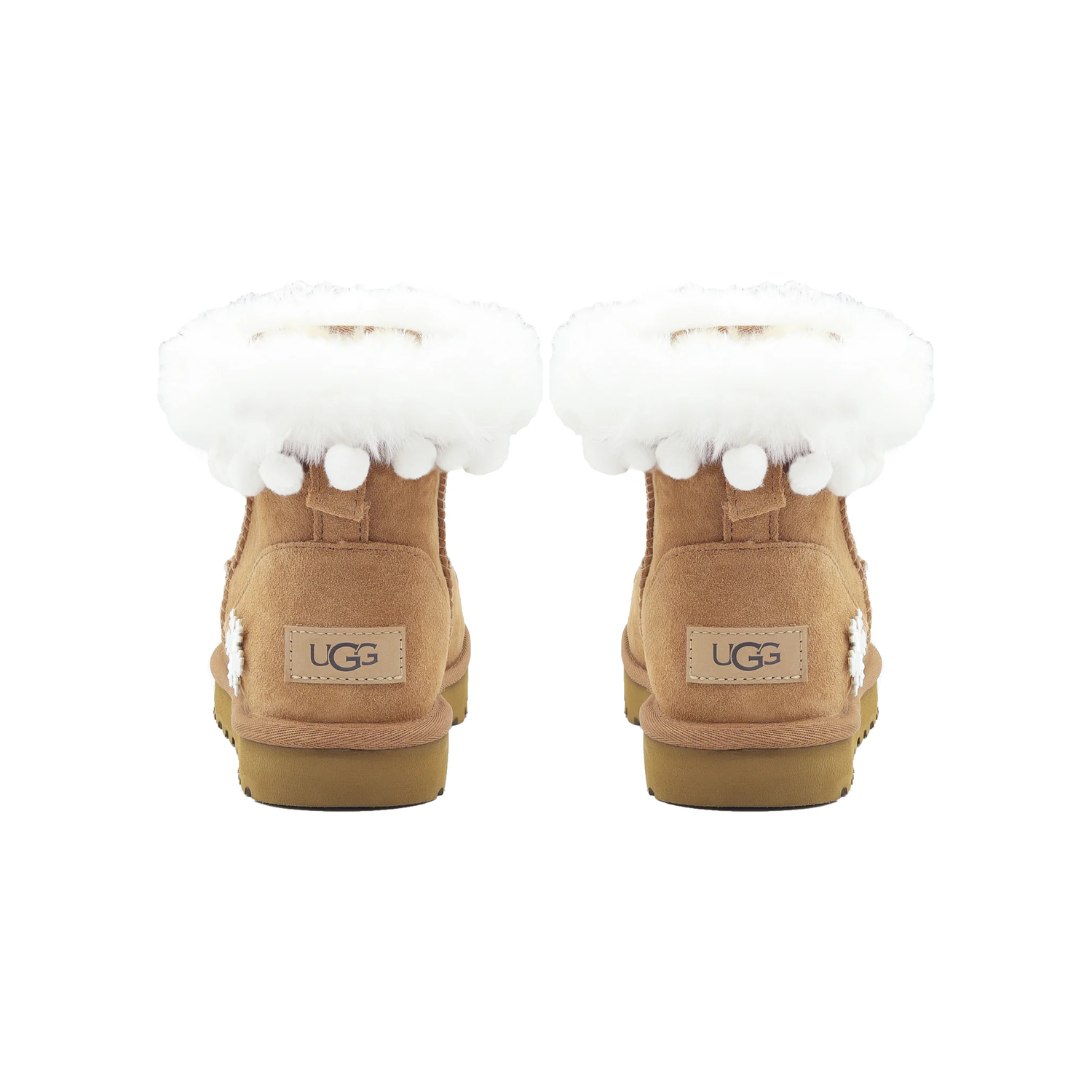 Угги UGG Classic Mini II с мехом, коричневый — фото 4