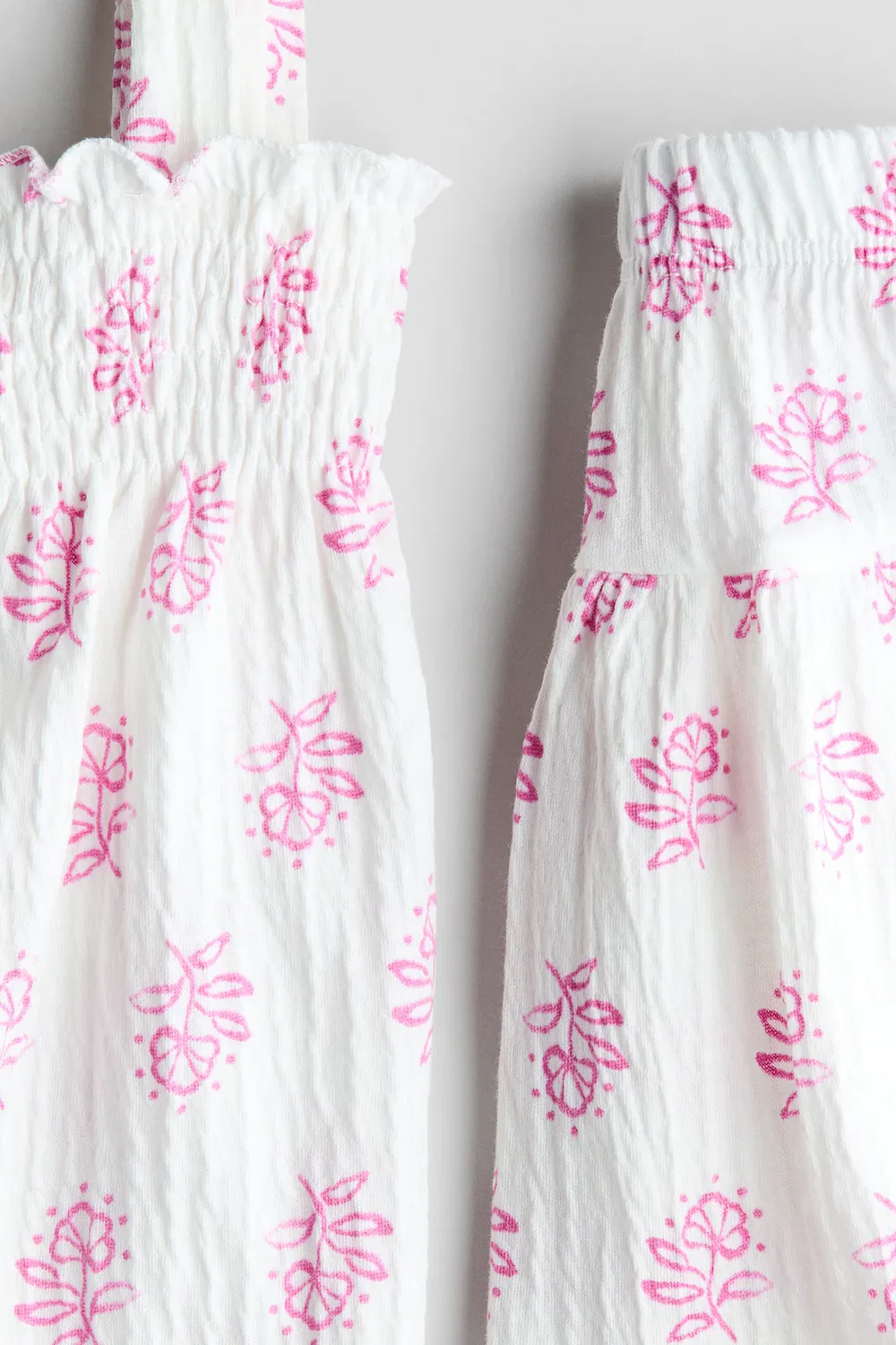 Комплект из двух предметов: топ и юбка H&M, Weiß/Blumen — фото 2