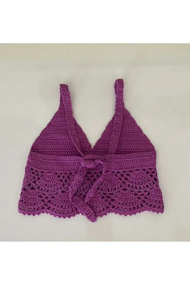 Детское для девочек топ-бюстье с принтом Maya Collection, Purple — фото 2