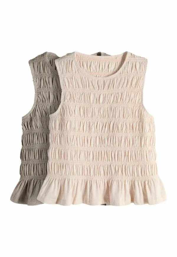Комплект из 2 топов The Set, pink brown, розовый/коричневый