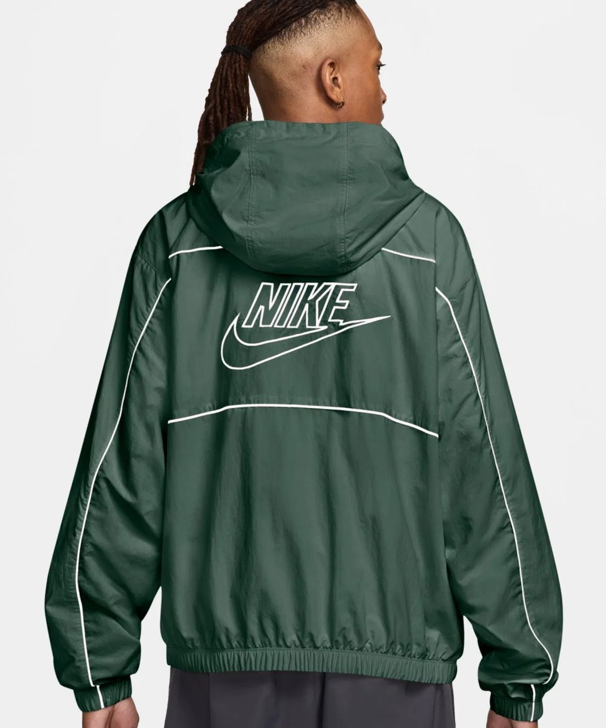 Мужская куртка Nike Club Athlete Hooded с капюшоном, хлопок NIKE, Арми — фото 2