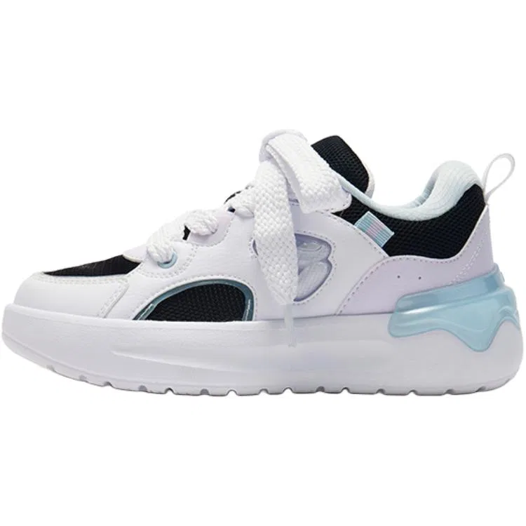 Детские кеды с низким верхом Fabric 361°KIDS, Carbon Black/361 Degrees White/Light Pink Purple