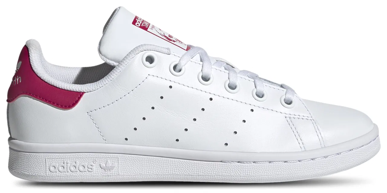 Кроссовки для мальчиков Stan Smith Adidas, цвет White/White/Bold Pink