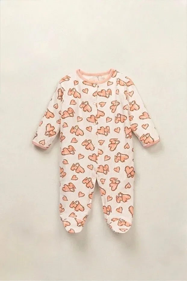 Детский комплект боди и пинеток для девочек с принтом Basics Mielco, Multicolor — фото 3