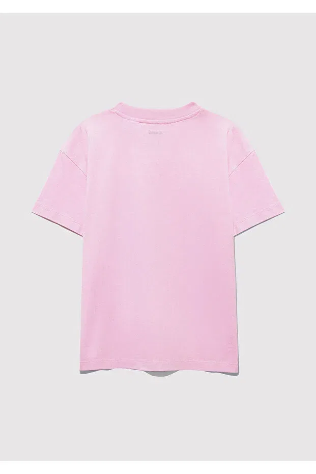 Детская футболка для девочек с принтом Barbie Printed Pink T-Shirt Mavi, Pink-86959 — фото 3