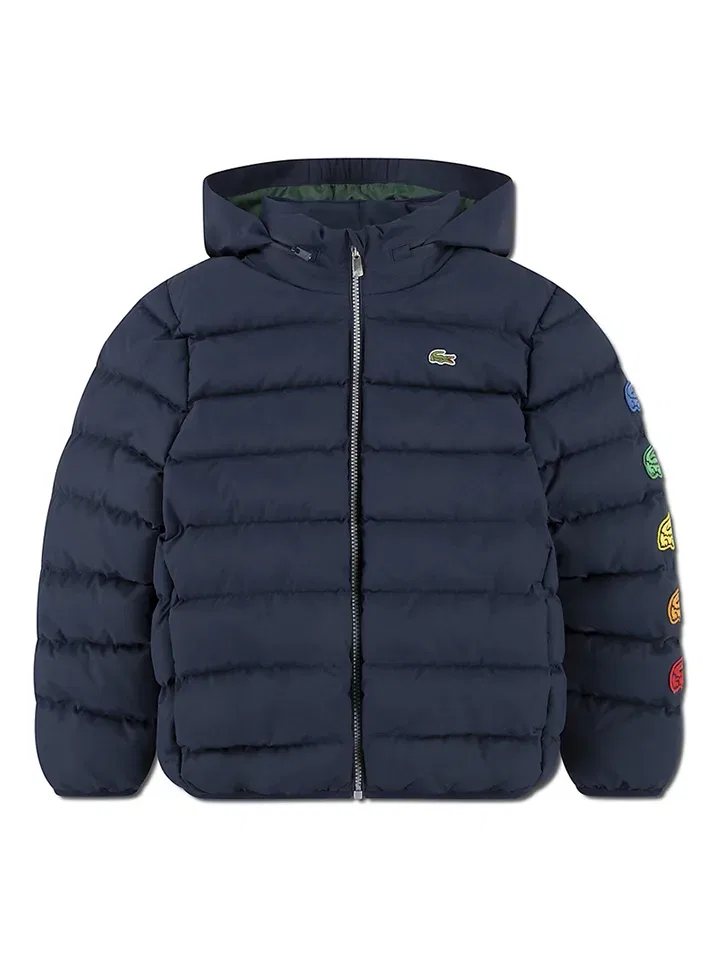 Куртка стеганая Lacoste Kids, темно-синий