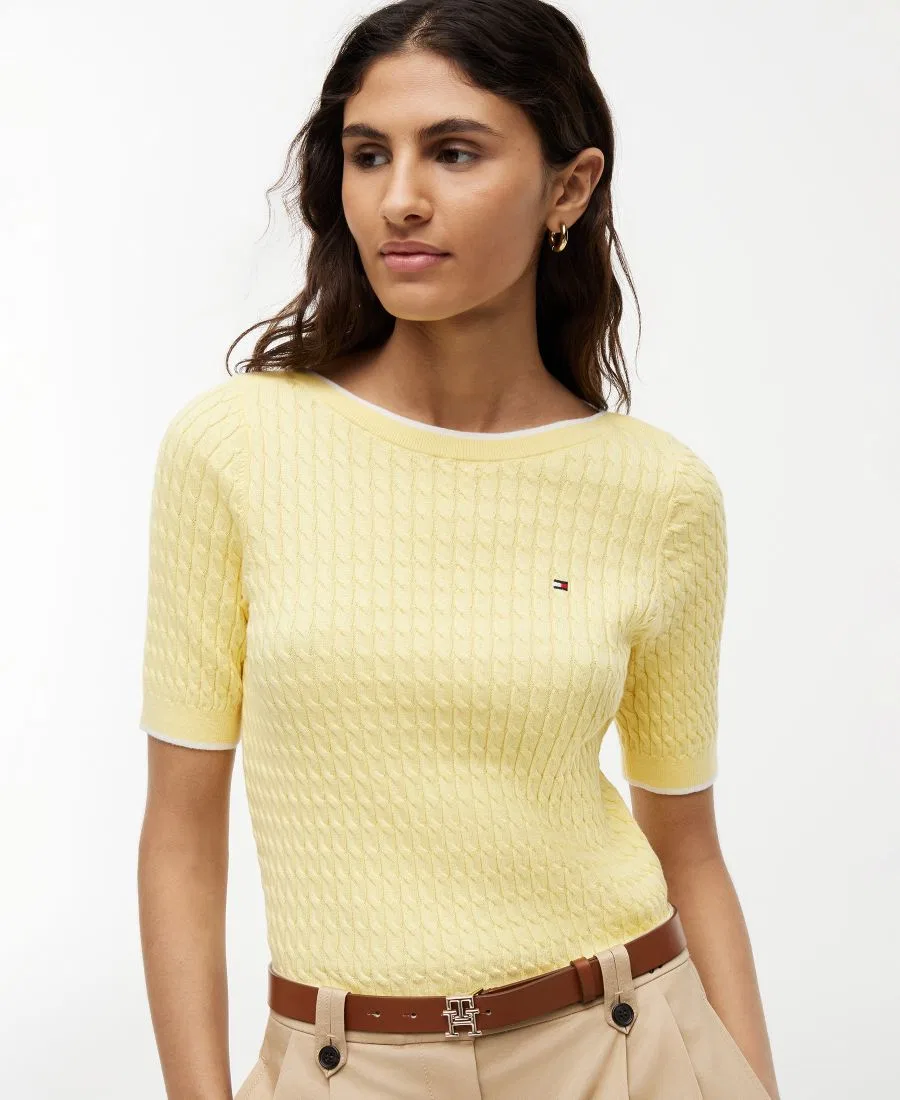 Свитер с лодочкой и коротким рукавом Citronella Tommy Hilfiger — фото 3