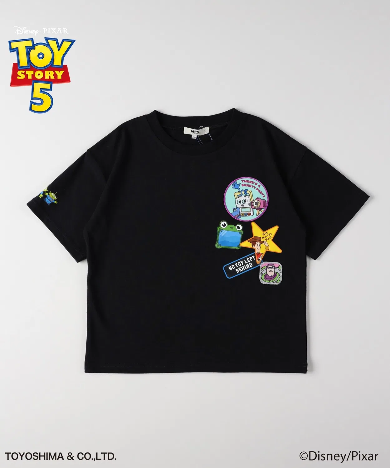 Детская футболка с принтом Toy Story 5 Right-on, Black