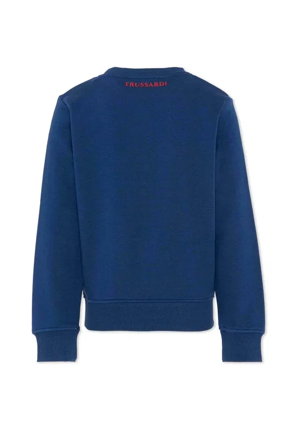 Худи из махровой ткани Tru Trussardi Junior, синий — фото 2