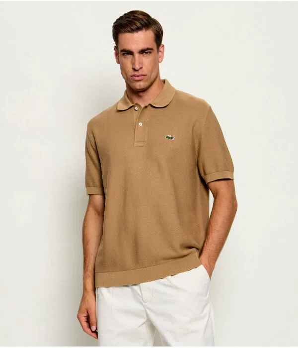 Мужское поло Regular Fit Lacoste, бежевый