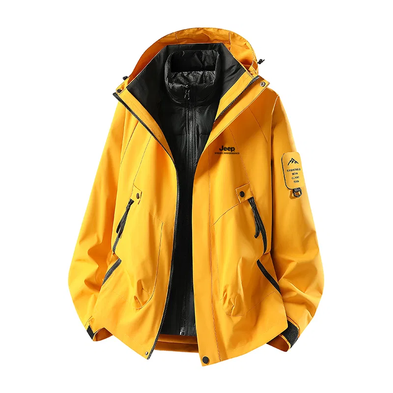 Детский худи с капюшоном и отстегивающейся подкладкой Jeep, Maple Yellow