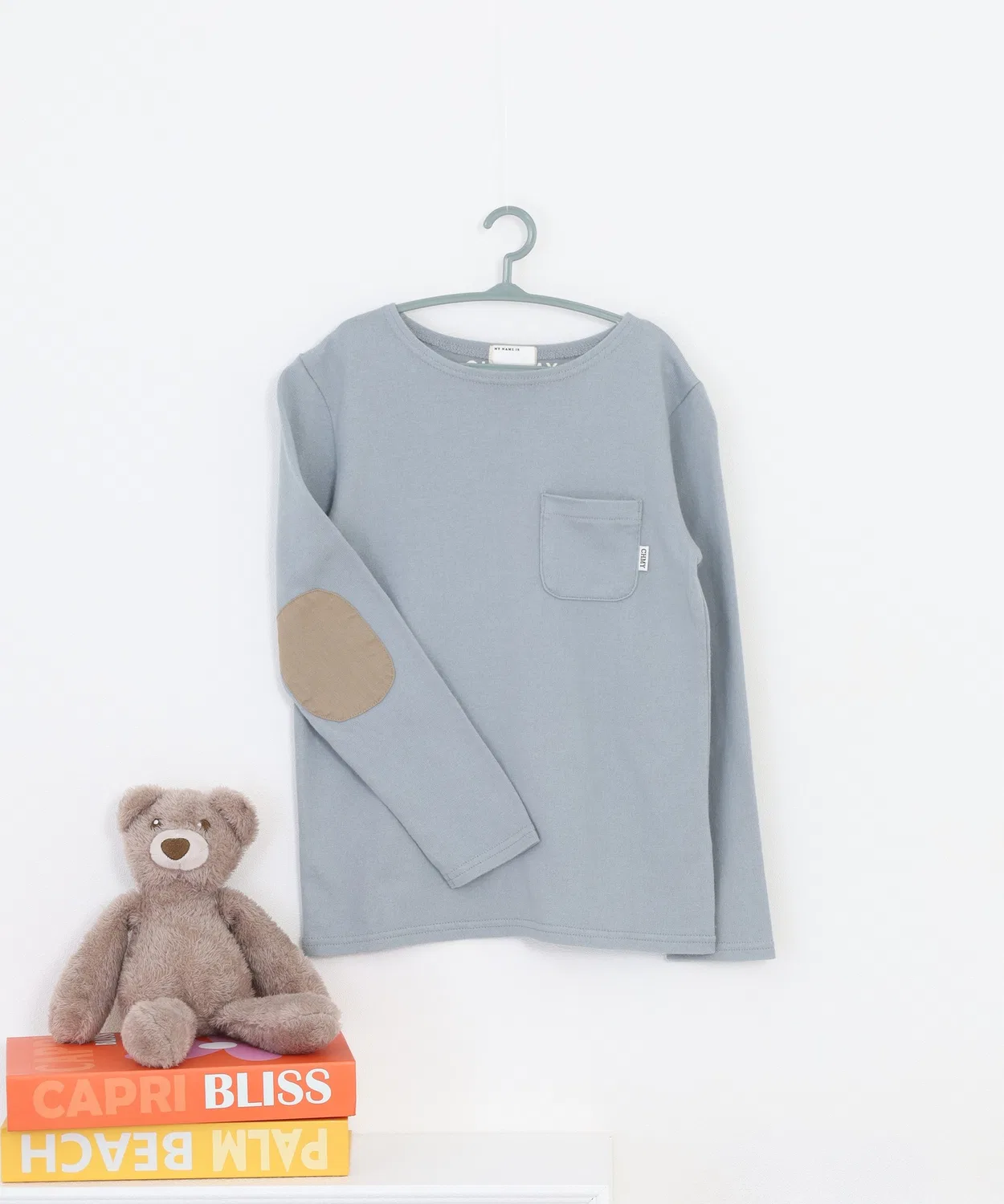 Детская футболка с длинным рукавом с принтом, модель CHARMY clothing FUNALIVE, Light Blue
