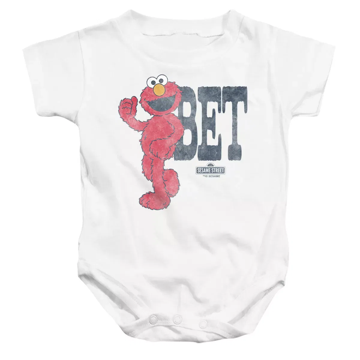 Детское боди с коротким рукавом Sesame Street Elmo Standing Bet, Белый