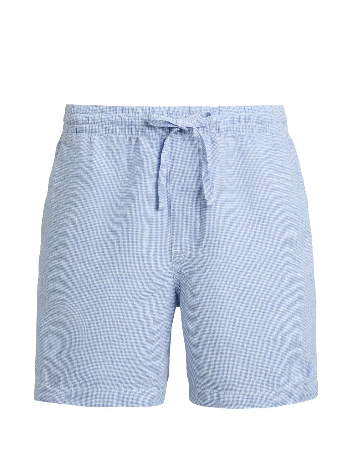 Шорты на кулиске синие льняные Polo Ralph Lauren, синий