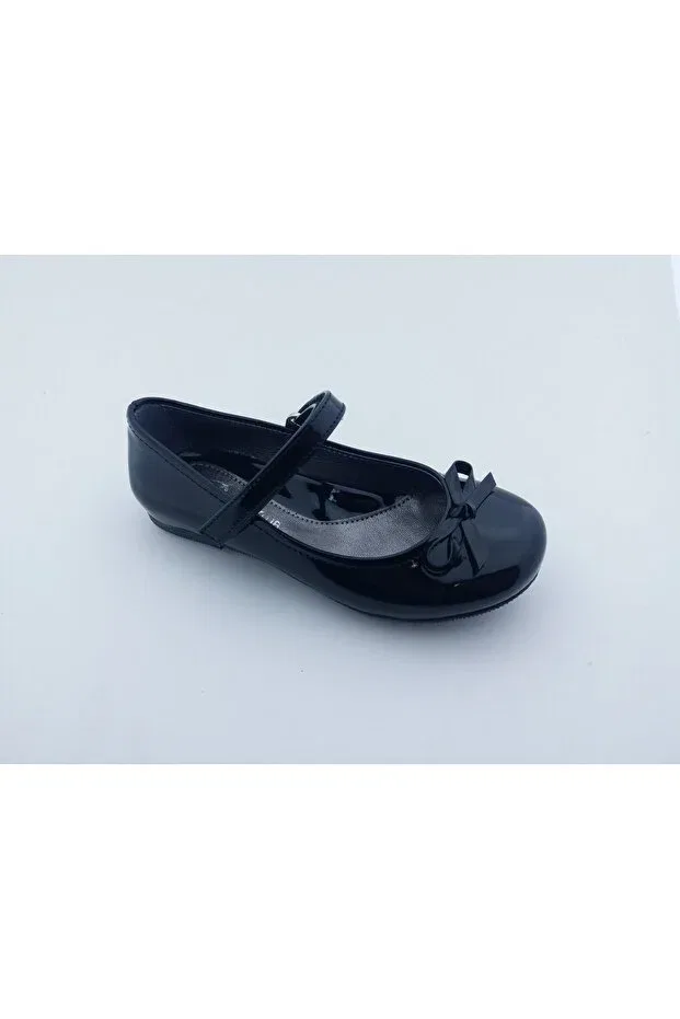 Детские балетки для девочек лакированные Rose Club Kids, Black