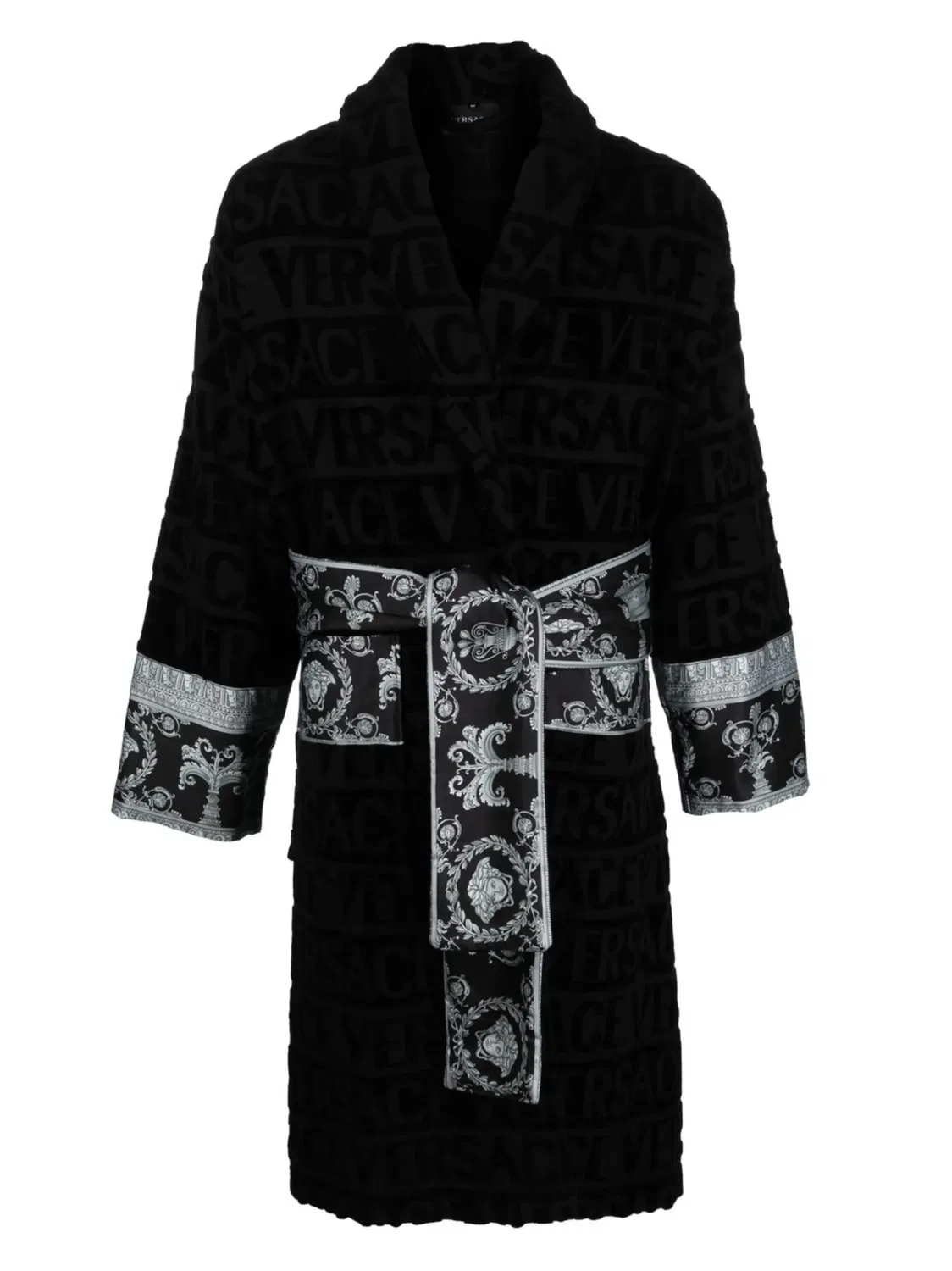 Versace Халат I Love Baroque Черный