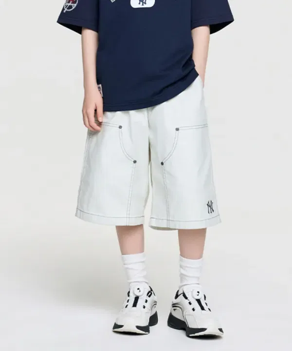 Шорты Bermuda 6/8, Street, Mlb Kids, Cream — фото 3