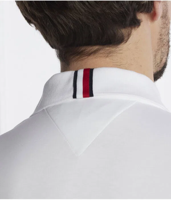 Мужское поло Tommy Hilfiger, белый — фото 4