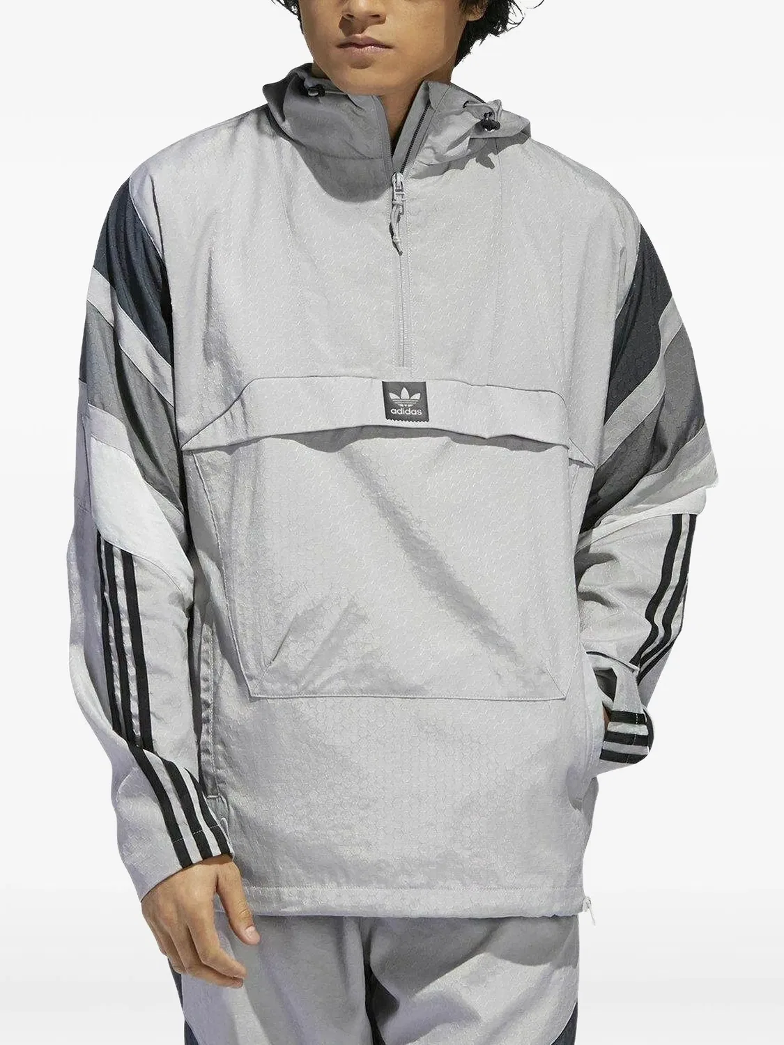 Куртка с полосками Originals 3ST Adidas, серый