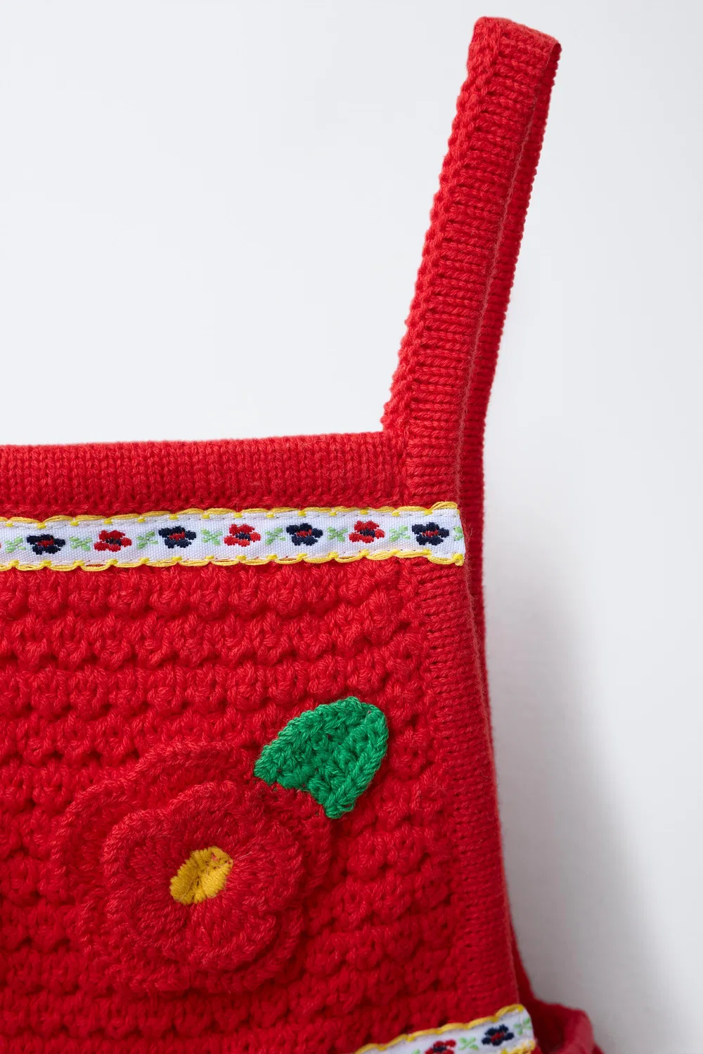 ПЛАТЬЕ С ЦВЕТОЧНОЙ ВЫШИВКОЙ CASA LAWA X ZARA KIDS, Red — фото 3