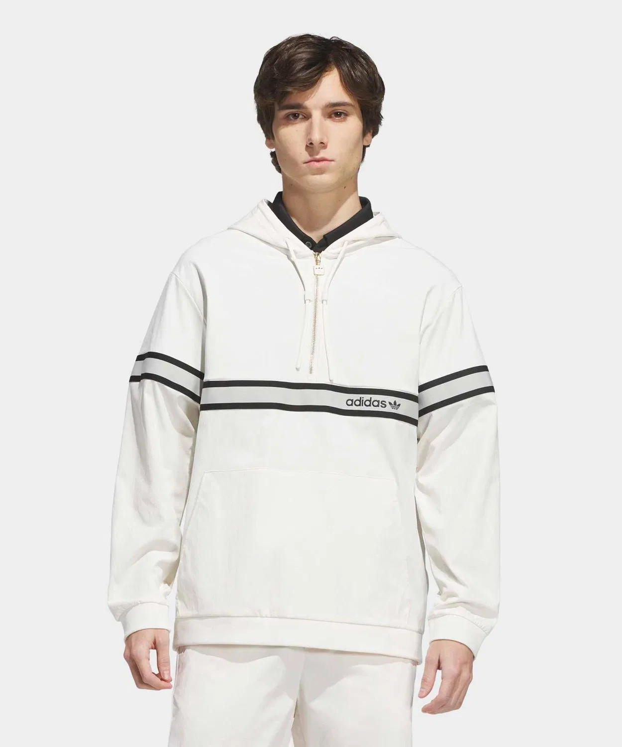 Мужская куртка-анорак с капюшоном Summer Anorak Jacket Adidas, Белый