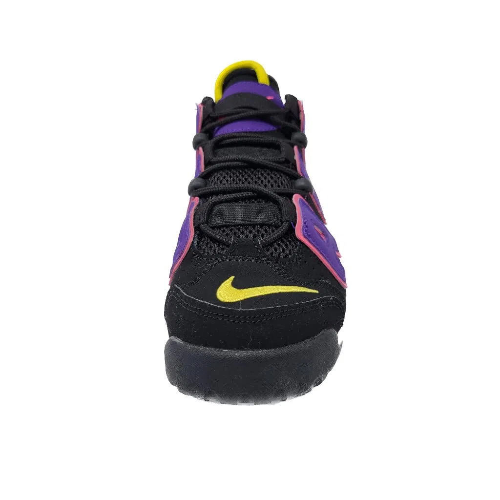 Детские кроссовки для мальчиков с максимальной амортизацией NIKE Air More Uptempo NIKE, Black Multicolor Court Purple — фото 3