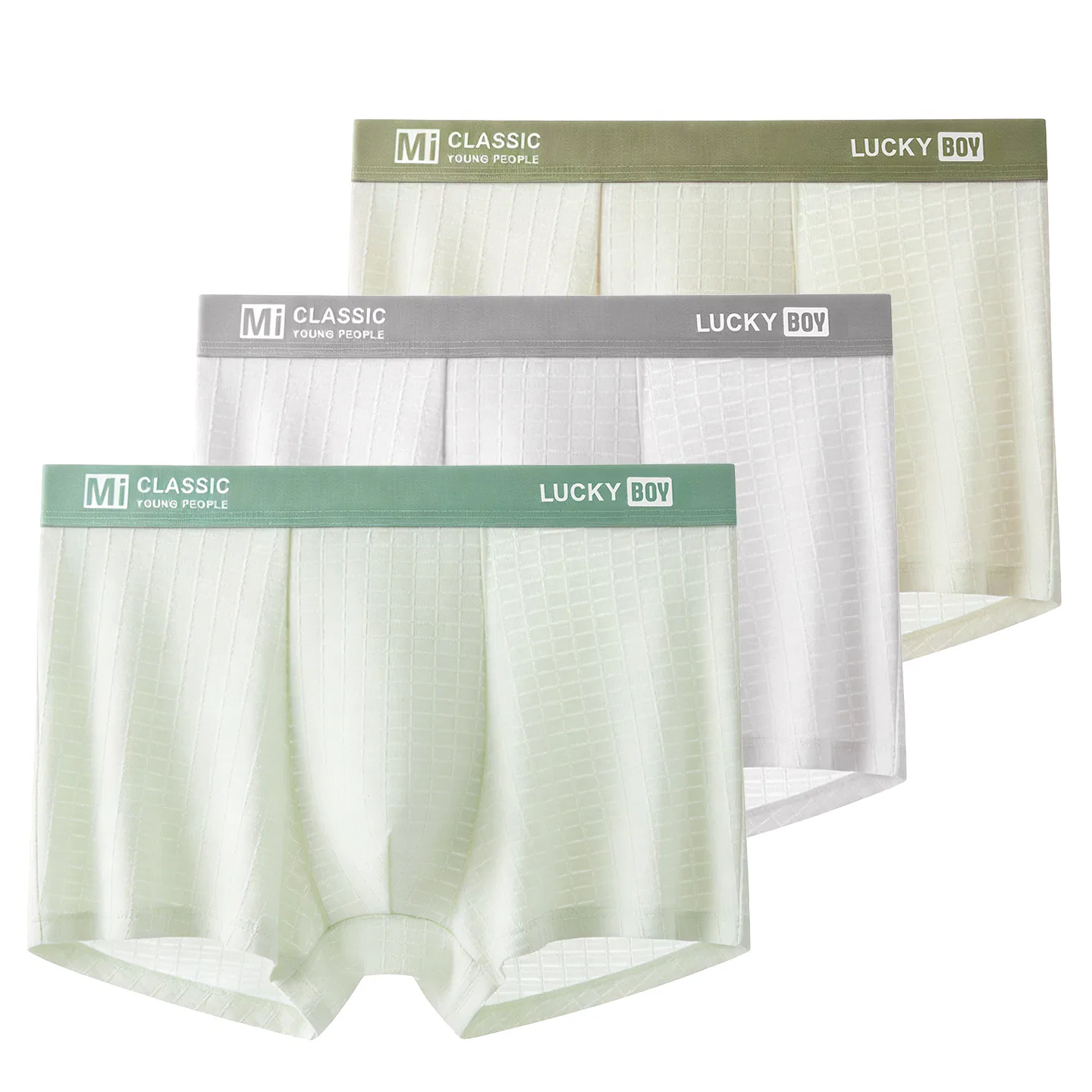 Детские трусы для девочек хлопковые Red bean, Champagne Skin + Light Ice Gray + Light Ice Green