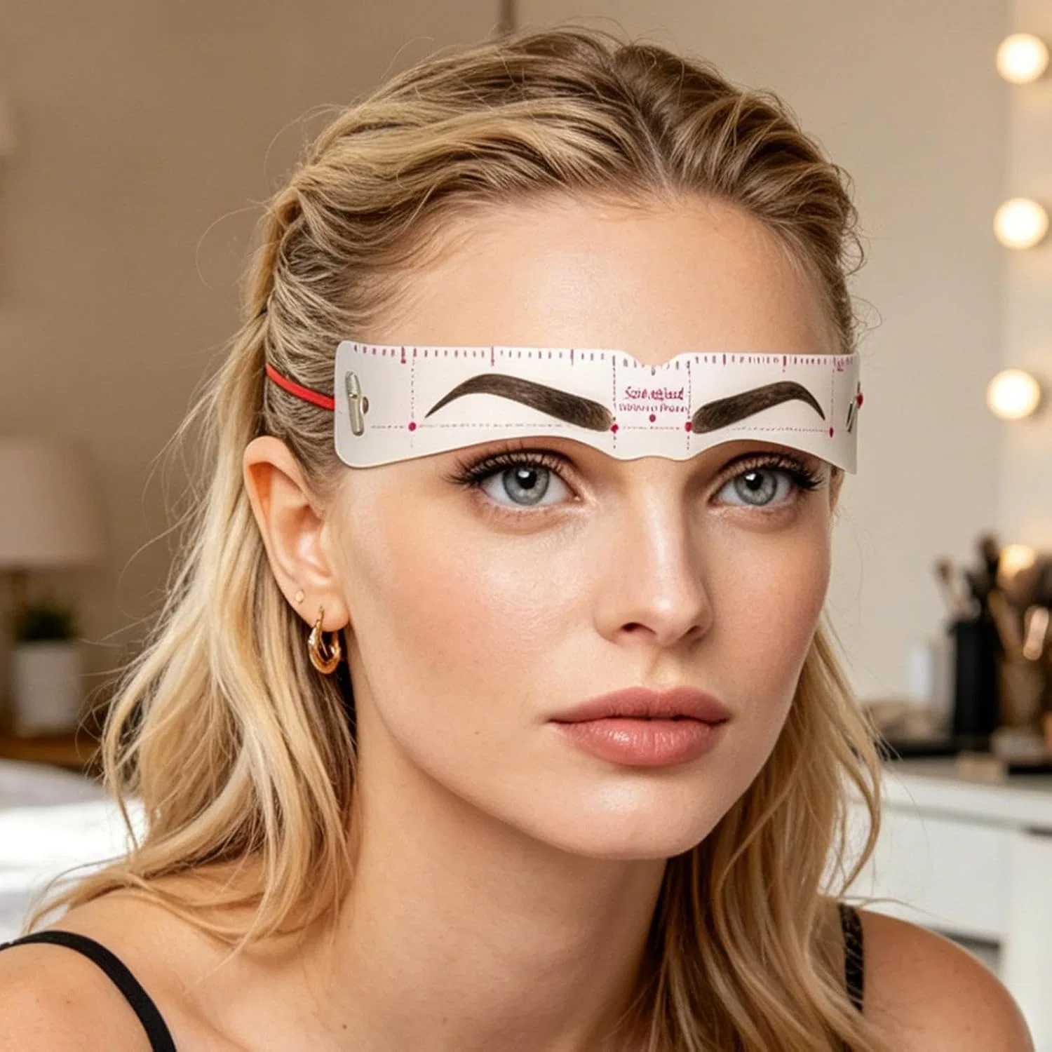 Набор для бровей, Adjustable Eyebrow Template, 19cm, 12 шаблонов Générique — фото 3