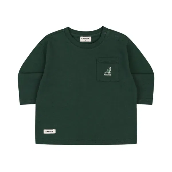 Футболка с логотипом Club, базовая, rc 0961, Kangol Kids, зеленый