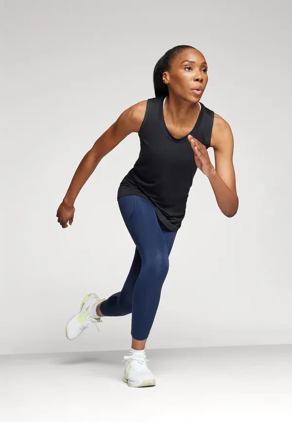 Топ быстросохнущий One Tank Nike Performance, черный — фото 2