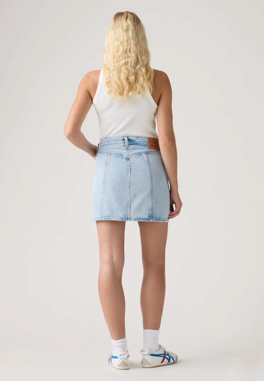 Юбка А-силуэта со швом Levi'S, Abraided Art Skirt Stone — фото 3