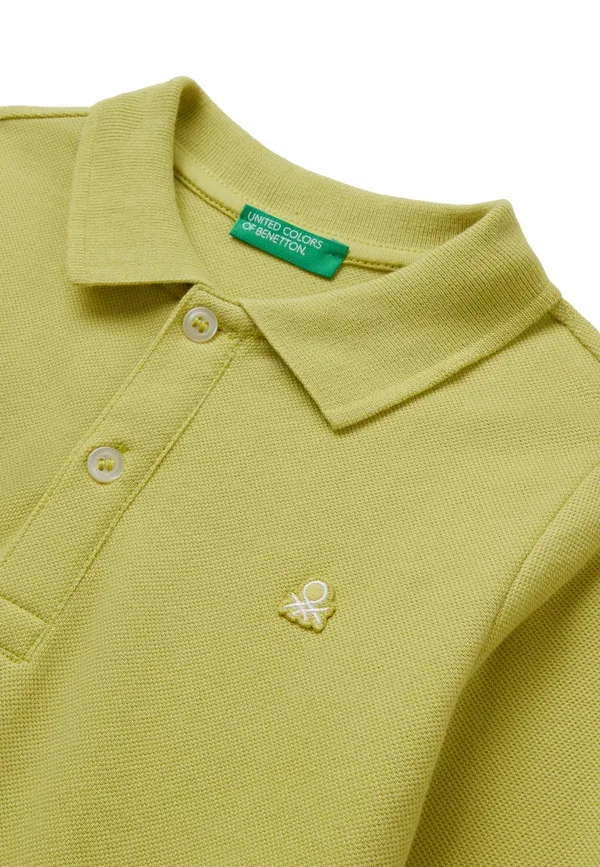 Детская рубашка поло United Colors Of Benetton, зеленый — фото 3
