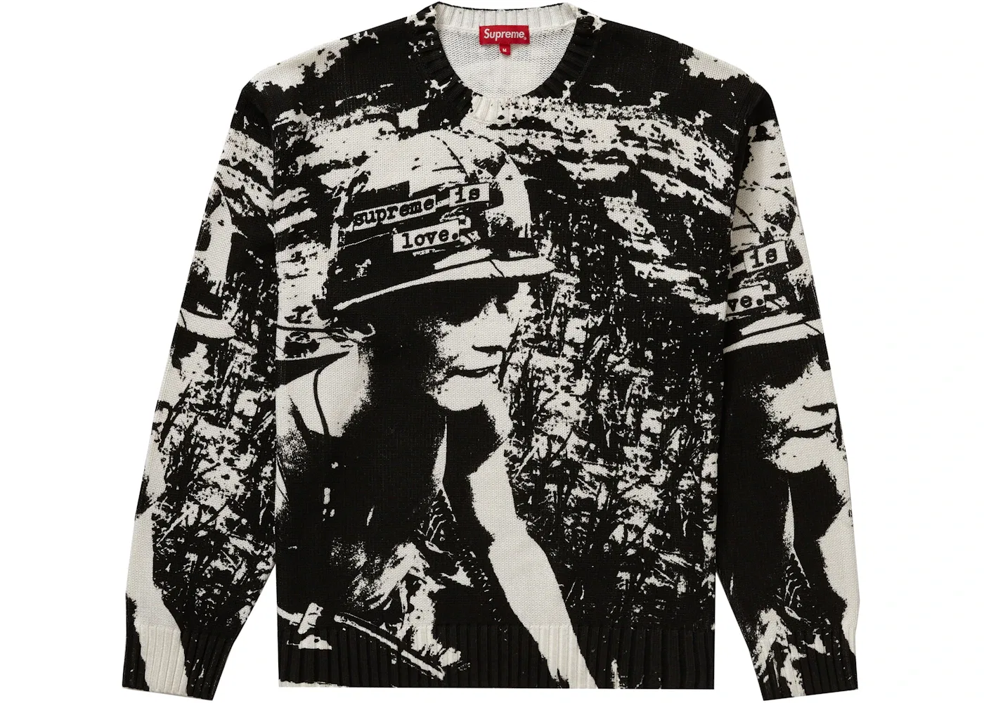 Мужской свитер с принтом Supreme Supreme is Love Sweater, White