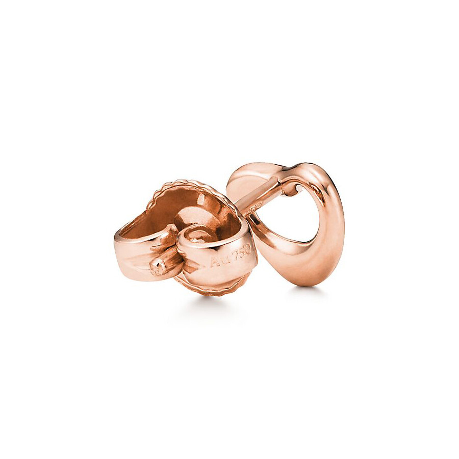 Серьги Tiffany & Co. Elsa Peretti Open Heart, розовое золото — фото 3