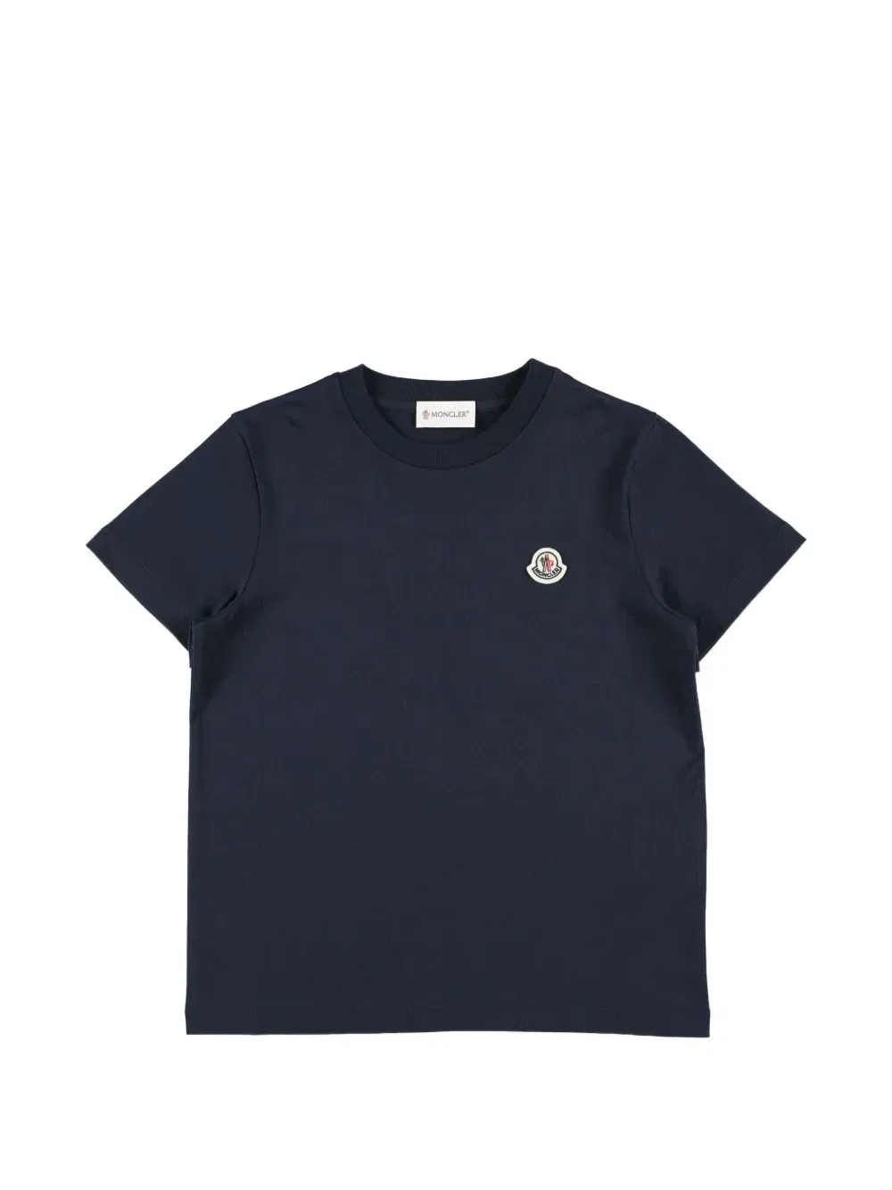 Комплект из трех футболок с логотипом-нашивкой Moncler Enfant, синий — фото 2