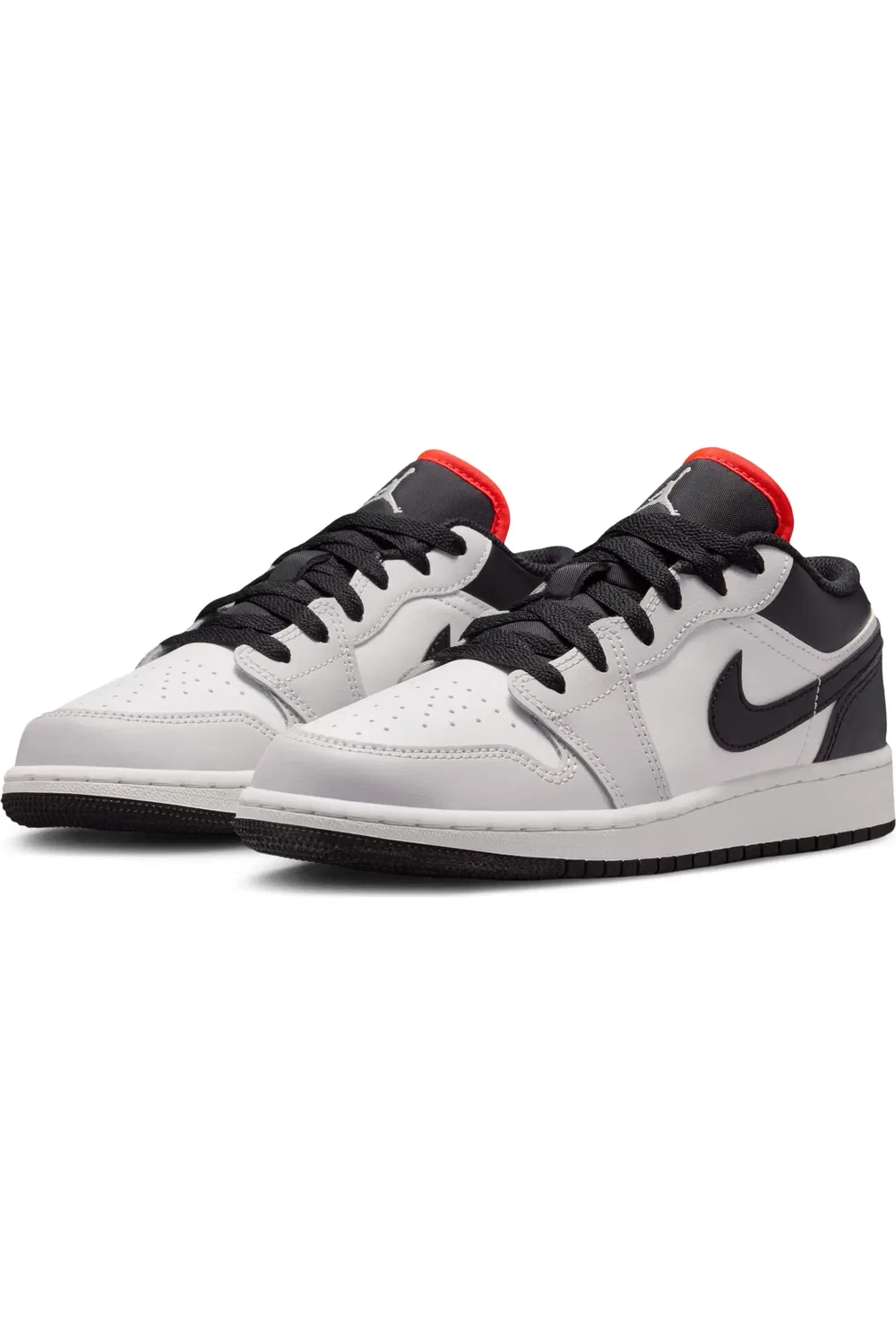 Детские кроссовки баскетбольные Air Jordan 1 Low Jordan, Black/Black/White/Infrared