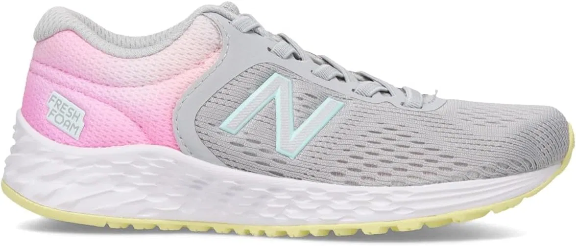Детские кроссовки для девочек Fresh Foam Arishi V2 New Balance, Light Aluminum/Pink Lemonade — фото 3