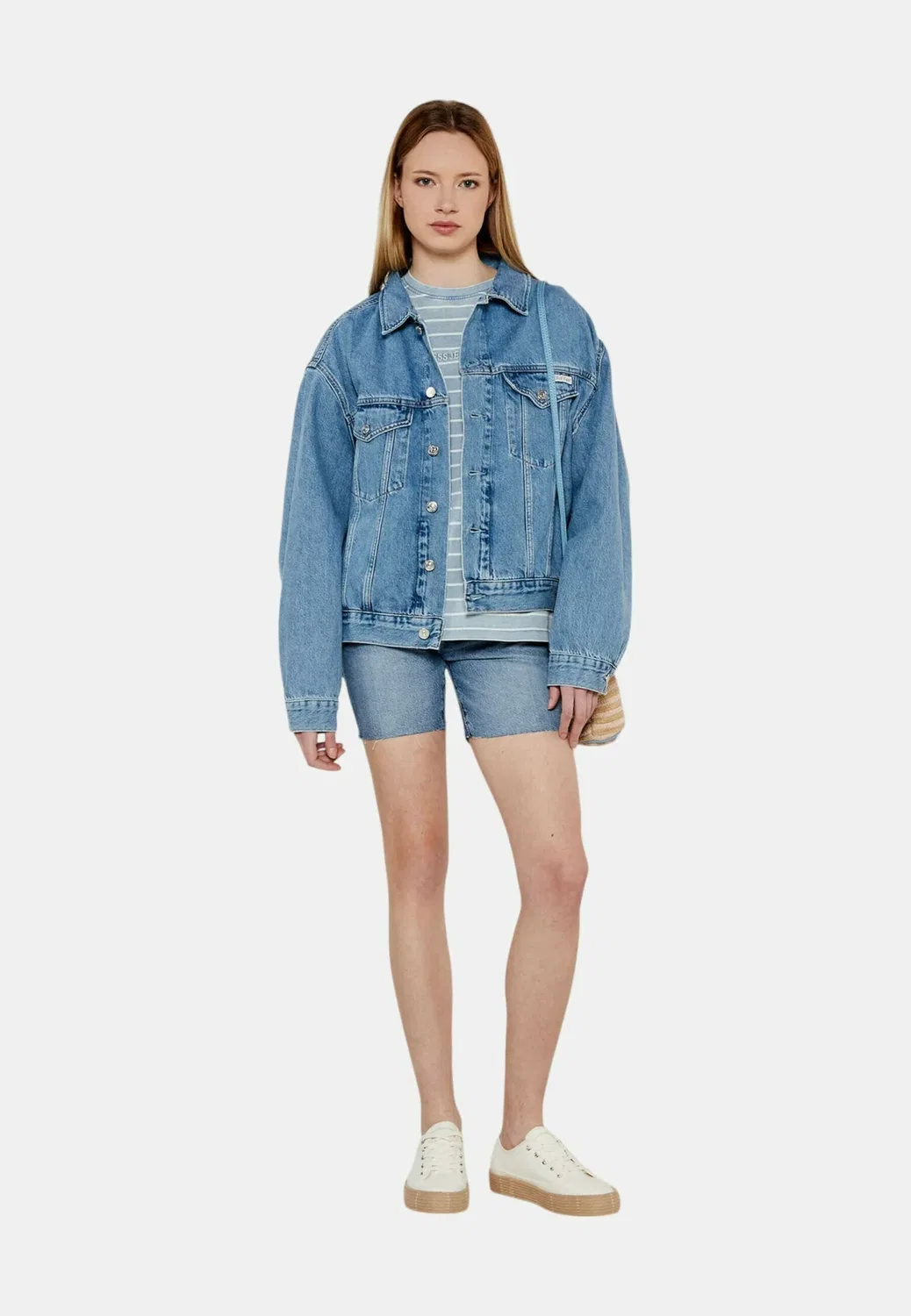 Джинсовая куртка Calvin Klein, Blu — фото 2