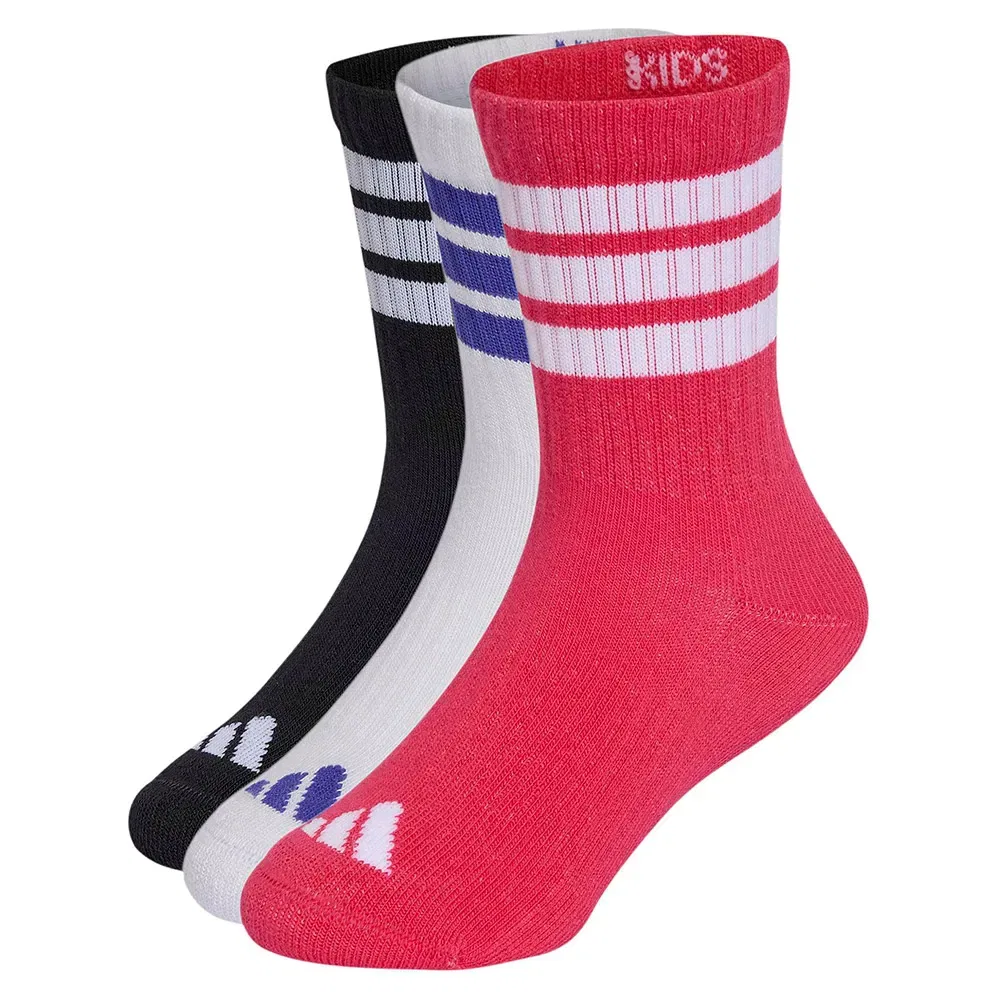 Детские носки для девочек с хлопком 3 Stripes Cushioned Sportswear Adidas, Multicolor