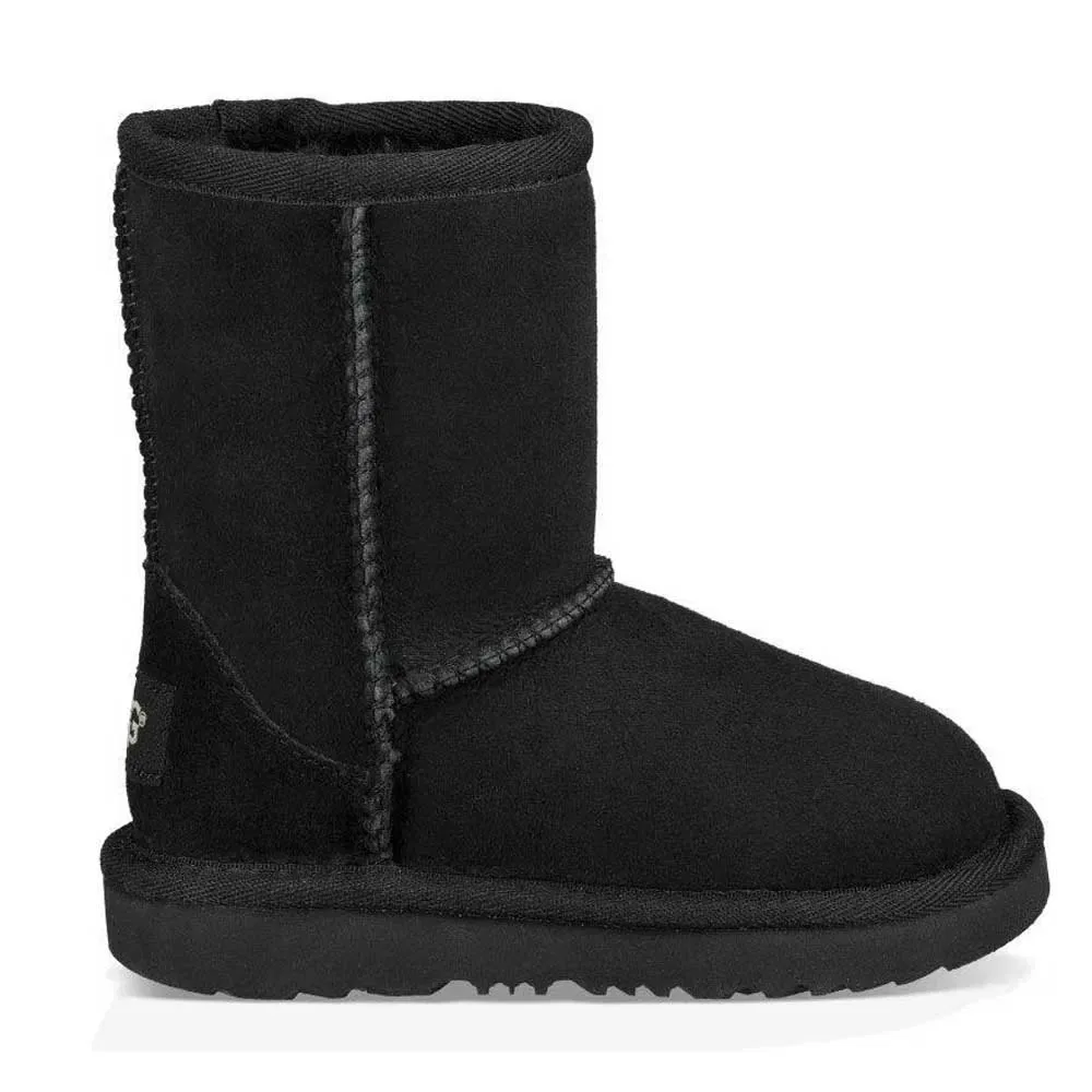Детские зимние ботинки с овчиной Ugg Classic II, Black — фото 3